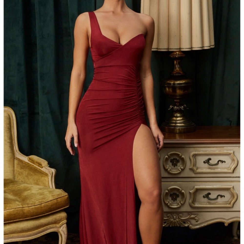 Dark Red Gown